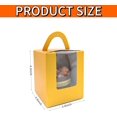50Set Individual Cupcake Boxes Bulk with Clear Display Window