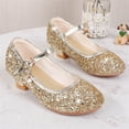 thumbnail image 5 of breaise Girl's Mary Jane Ballerina Ballet Flats Sparkle Wedding Party Flower Girl Princess Dress Shoes for Kids, 5 of 8