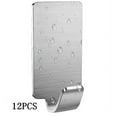 thumbnail image 2 of Ganchos de acero inoxidable autoadhesivos, ganchos para toallas, percheros, ganchos de pared, ganchos adhesivos, de acero inoxidable, autoadhesivos, sin taladrar, impermeables, para techo, baño,, 2 of 8