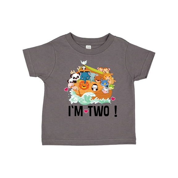 Inktastic 2nd Birthday Party Animal Ark Boys or Girls Toddler T-Shirt