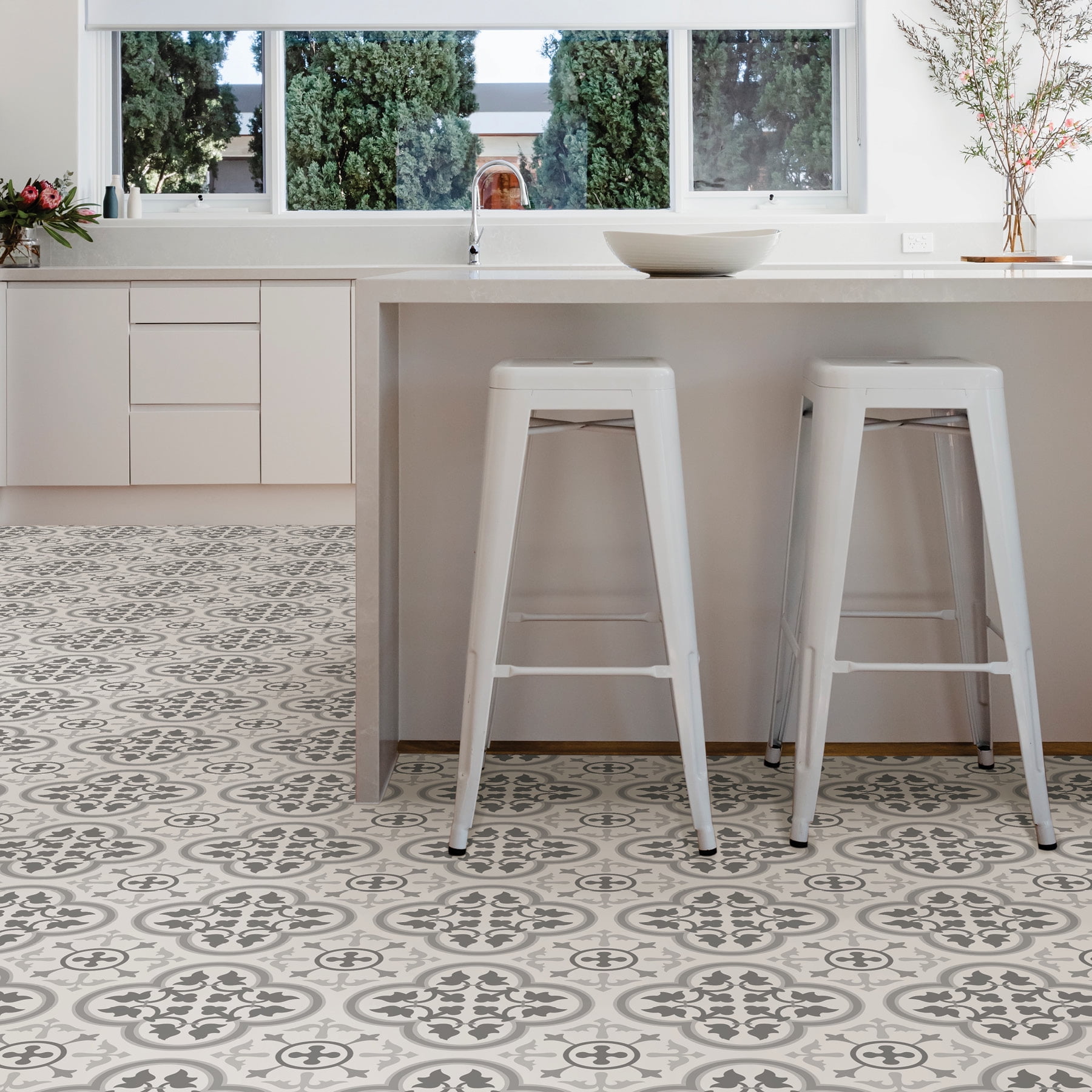 Peel and stick vinyl floor tile deals