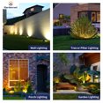 thumbnail image 5 of Gardenreet Solid Brass Well Lights Low Voltage, Waterproof Outdoor 12V LED Low Voltage Landscape Ground Lights for Garden, Pillar Without MR16 Bulb(Shield Top) 6 Pack, 5 of 6