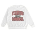 thumbnail image 5 of Women's Gameday Couture White Stanford Cardinal Oversized Faded Formation Premium Fleece Sweatshirt, 5 of 5