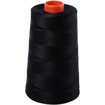 Aurifil 2692 Mako 50 Wt 100% Cotton Thread, 6,452 Yard Cone Black