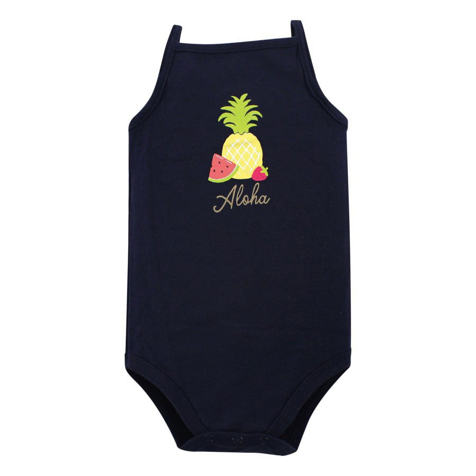 Hudson Baby Short Sleeve Bodysuits, 5-Pack, Newborn- 24 Months