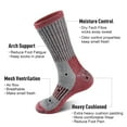 thumbnail image 3 of Men's Boot Socks Hiking Socks, Wool Blend, Moisture Wicking, 3 of 7