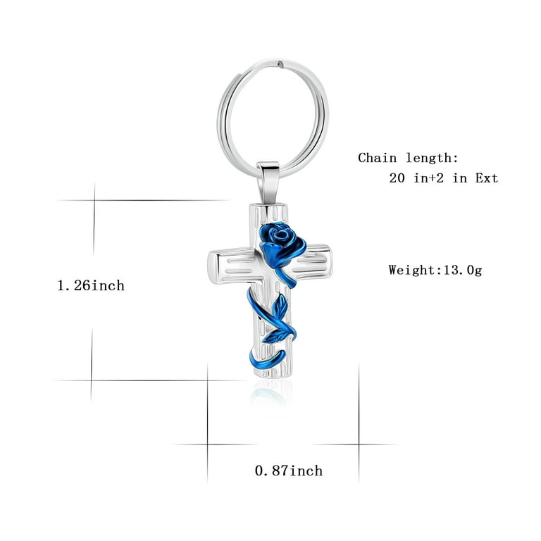 Everlasting Memories Forever Collection Remembrance Cross Keychain Jewelry Urn
