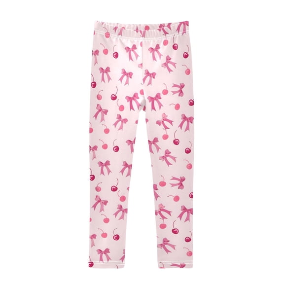 joogoo Girls' Leggings Bows and Cherry Yoga Pants 6T