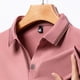 thumbnail image 5 of pstuiky manga larga para hombre, Pijama deportivo para hombre, para estar en casa, de color liso, con camiseta deportiva de manga larga y cuello vuelto Tops de talla grande para hombre xl, 5 of 6