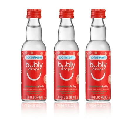 

SodaStream bubly Drops Strawberry Flavored Sparkling Water Drink Mix 3 Pack 120 ml