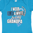 thumbnail image 4 of Inktastic I Wear Blue and White For My Grandpa ALS Awareness Boys or Girls Baby Bodysuit, 4 of 5