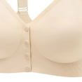 thumbnail image 5 of Front Button Wireless Bras for Women Plus Size, Soft Support Sleeveless Comfortable Daily Underwear, 5 of 5