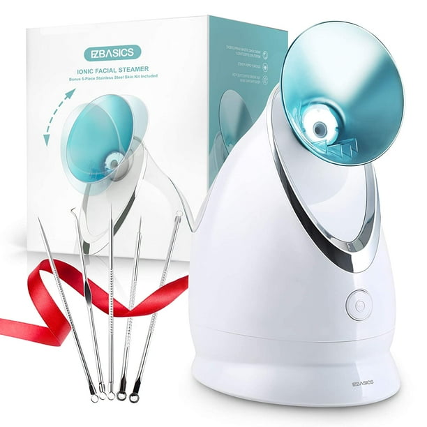 Vaporizador Facial Iónico EZBASICS VFIE55734324 Humificador de Niebla Cálida Sauna Spa para el Hogar Azul ezbasics VFIE55734324