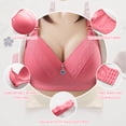 thumbnail image 4 of loopsun Womens Plus Size Bra,Woman's Fashion Bowknot Printing Comfortable Hollow Out Bra Underwear No Rims, 4 of 5