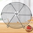 thumbnail image 1 of Household Cooling Rack Heat Dissipation Net Drying Rack, Round Cake Tray Rack Grid Net Bread Stand Tool Holder Shelf Round Cake Racks Wire Baking Steaming Rack, 1 of 7