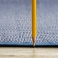 thumbnail image 3 of Luna Contemporary Solid Navy Polypropylene Reversible Plastic Straw Outdoor Area Rug, 8'x10' Rectangle, 3 of 8