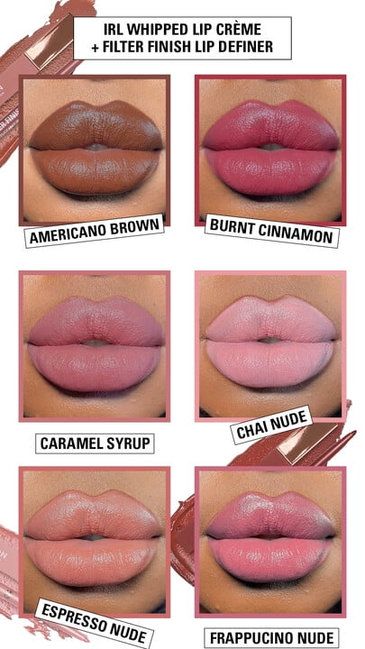 Revolution IRL Filter Finish Lip Liner Definer, Waterproof, Cream Finish, Caramel Syrup