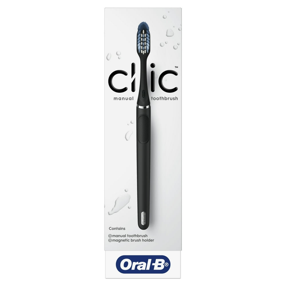 OralB OralB Clic Manual Toothbrush with Holder, Matte