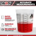 Automotive Paint Mixing Cups 12 Pack 32oz Plastic Measuring Mixing