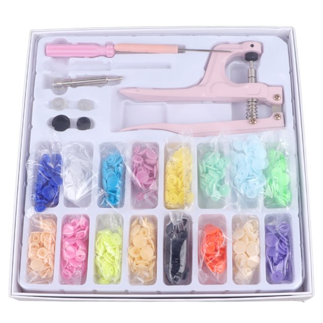 Kit de herramientas para cierres a presión, alicates para cierres a presión que ahorran mano de obra, sin clavos, herramienta para manualidades y ropa