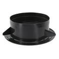 thumbnail image 4 of Black Abs Round Ventilation Hose Diffuser Grille Cover Wall Ceiling Mounting 150Mm, 4 of 9