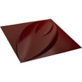 thumbnail image 6 of Ekena Millwork 19 5/8"W x 19 5/8"H Iris EnduraWall Decorative 3D Wall Panel, Gloss Merlot (12-Pack for 32.04 Sq. Ft.), 6 of 6