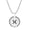 Silver Gemini, variant on Women's Men's Stainless Steel Round Constellation Tag Necklace Silver Plated Horoscope Jewelry Silver virgo