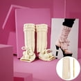 thumbnail image 7 of Sock Ruler Knitting Crochet Kit Sock Ruler Knitting Tool Set with Wood Templates Aluminum Crochet Hooks Size Measurement Hook Keyrings Lobster Clasps DIY Handmade Weaving Tools DIY, 7 of 7