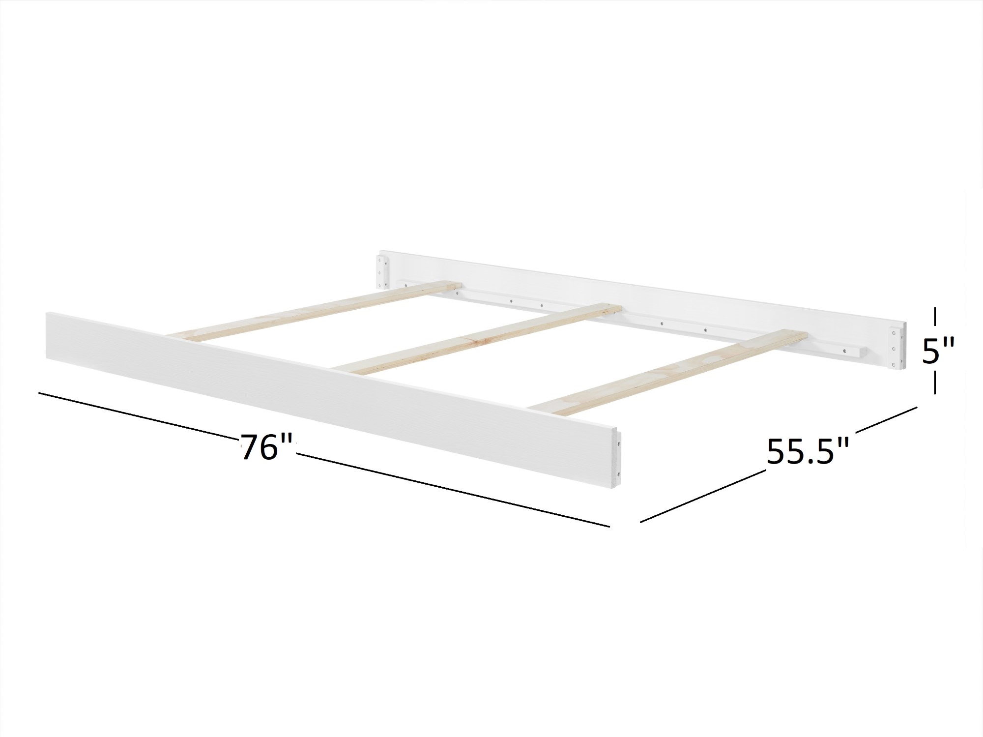 Oxford Baby Castle Hill Full-Size Bed Conversion Kit, Barn White