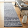 thumbnail image 2 of SAFAVIEH Striped Kilim Francine Striped Runner Rug, Navy/Blue, 2'3" x 9', 2 of 7