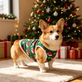 thumbnail image 2 of huayou Christmas Pet Sleeveless Vest, Santa Hat & Snowflake Printed Dog Cat Tank Top, Holiday Warm Clothes for Small Medium Pets, M Size, 2 of 7