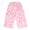 Pink, variant on Girls Wide Leg Pants Gradient Heart Print Elastic Waist Loose Fit Cotton Culottes Casual Summer Trousers for Girls, Pink, Sizes 4-5