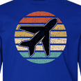 thumbnail image 4 of Inktastic Airplane Pilot Vintage Sunset Long Sleeve Youth T-Shirt, 4 of 5