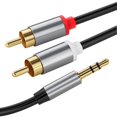 thumbnail image 3 of Cable de audio Lotus de una y dos vueltas, cable de audio para computadora, teléfono móvil, cable de audio RCA, 3 of 3