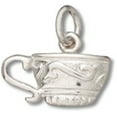 thumbnail image 1 of Sterling Silver 20" 1mm Box Chain 2D Ornate China Coffee Tea Cup Pendant Necklace, 1 of 2
