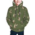 thumbnail image 2 of Bingfone Birds Wild Ducks Pattern Youth Classic Hoodies Soft Hooded Pullover Sweatshirts for Girls and Boys, 2 of 6