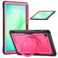 thumbnail image 2 of XYX Case for Samsung Galaxy Tab A11+ Plus 11 Inch 2025/A9+ Plus 2023 with Rotating Stand, Shoulder Strap, 2in1 Shockproof Cover, Rose, 2 of 7