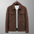 thumbnail image 2 of Abrigos de Invierno Para Hombre, Chaquetas Con Forro Polar, Novedad, Informal, A La Moda, Solapa, Oveja, Pana, Gram, Camisa de Manga Larga, Prendas de Vestir Sin Capucha Odeerbi  ODB177844, 2 of 5