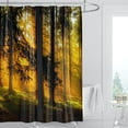 thumbnail image 1 of 3D Digital Printed Shower Curtain Thickened Waterproof Bathroom Curtain Curtain Leaf Series Toilet Partition Curtain 1.2M * 1.8M, 1 of 1