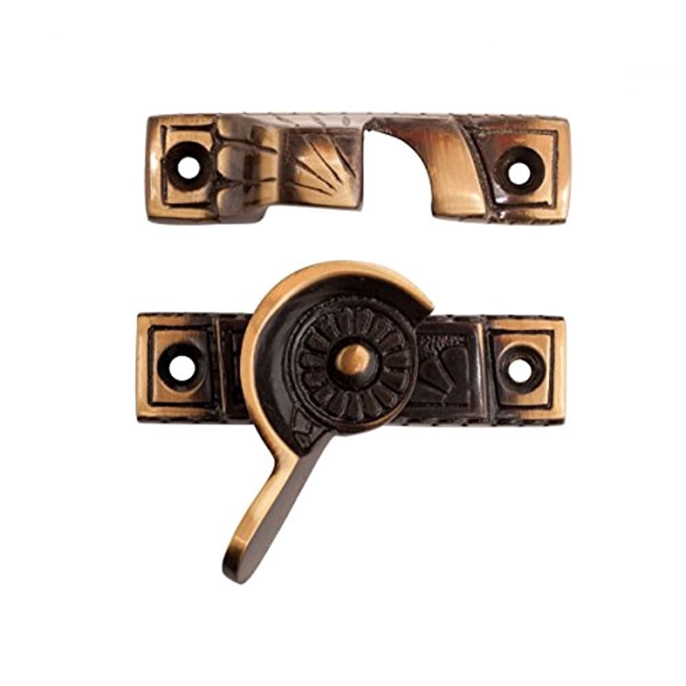 Elegant Antique Brass Window Sash Catch Lock Renovator s Supply