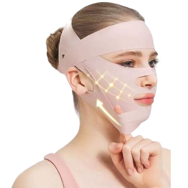 Beauty Face Sculpting Sleep Mask,V Line Shaping Face Anti Line UP Mask,Facial Lift Chin