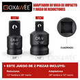 thumbnail image 3 of Juego de Adaptadores Para Dados Y Llaves De Impacto 6 Pz BLOOSOM Negro/Rojo, 3 of 4
