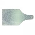 thumbnail image 1 of Grey and White Cutting Board, Culture Mandala Circle Ombre Art Cosmos, Decorative Tempered Glass Cutting and Serving Board, Wine Bottle Shape, Pale Grey White Ivory, by Ambesonne, 1 of 1