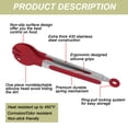 thumbnail image 2 of Uxcell Kitchen Tongs Silicone Round Tip Stainless Steel Cooking Tongs 9", 2 of 8
