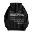 thumbnail image 5 of CONFREE Men's Hoodies Letter Prints Hoodies For Men Graphic Long Sleeve Casual Pullover Hooded Sweatshirts With Pockets, 5 of 6
