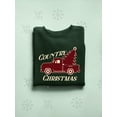 thumbnail image 3 of Country Christmas Plaid Truck Women's Sweatshirt, 3 of 4