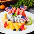 thumbnail image 4 of Country Flag Toothpicks | Cake and Burger Decorative Sticks | Flags for Themed Meals, 4 of 5