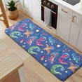 thumbnail image 5 of DarkBlue Cartoon Dinosaurs Planets Pattern Kitchen Rug Mat,Kitchen Runner Rugs Non Skid Washable,Decorative Kitchen Floor Mats for Kitchen,Sink,Laundry,17"x47.2", 5 of 7