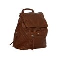 thumbnail image 3 of "Didier" Multipocket Soft Hipster Rucksack Backpack - Light Brown, 3 of 3