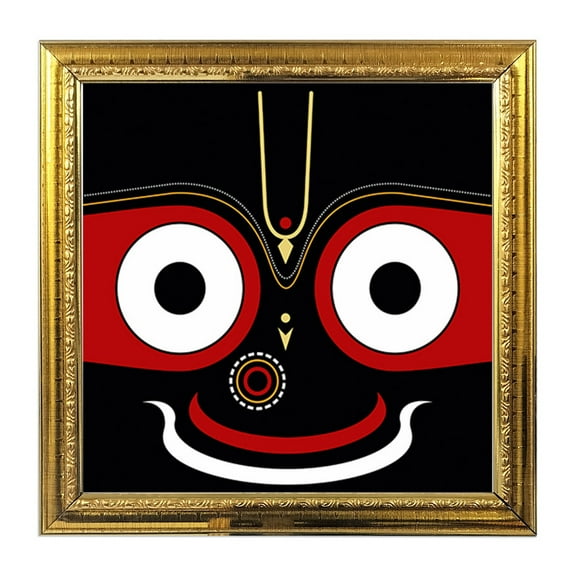 Lord Jagannath Hindu Religious God Photo Frames For Pooja Wall Decor For Living Room Home Office Pooja Room 8.6 in